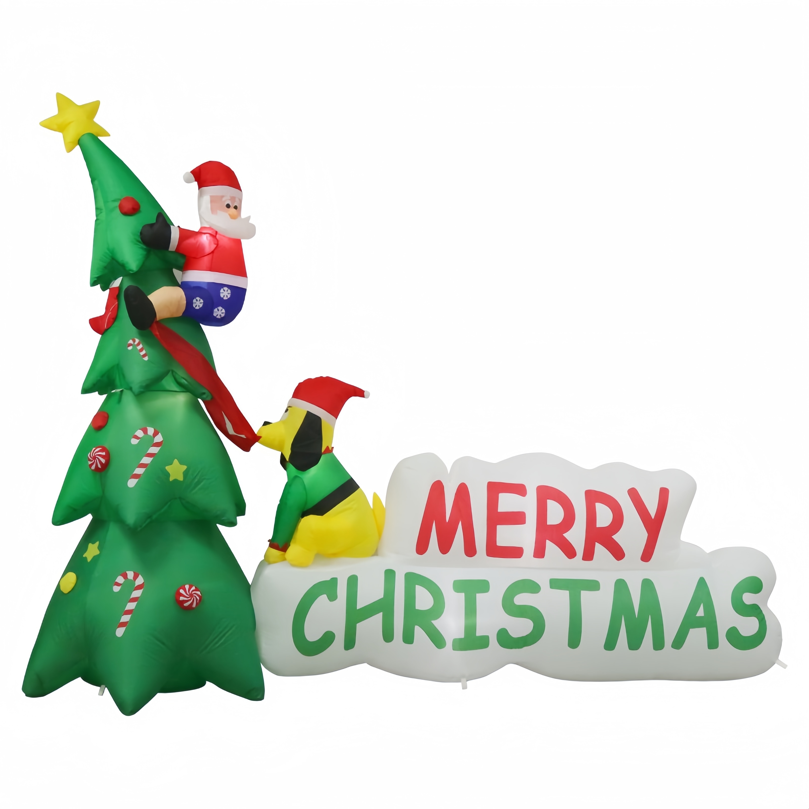 Christmas tree clouds